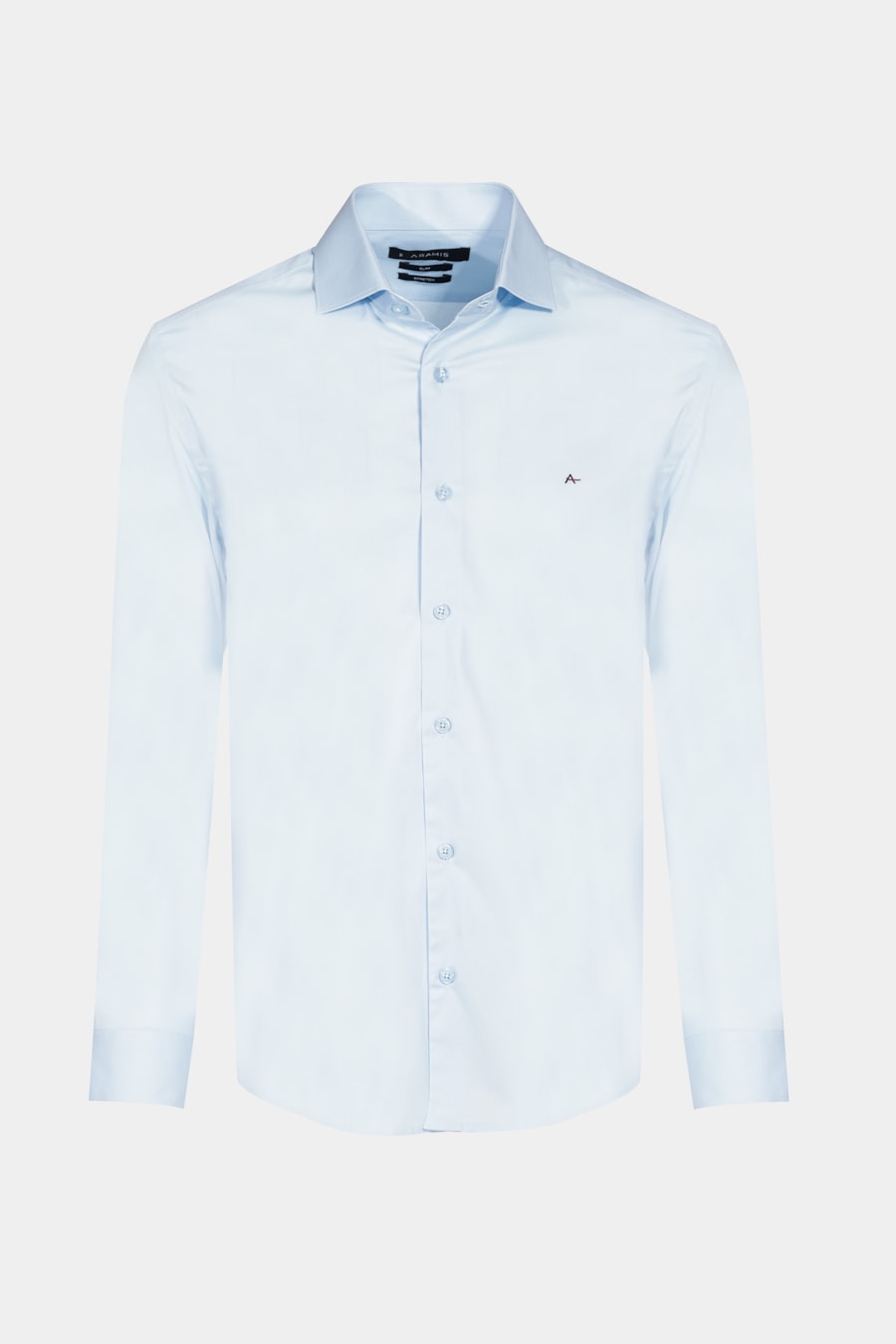 Não Ativar Camisa Manga Longa Slim Stretch Azul
