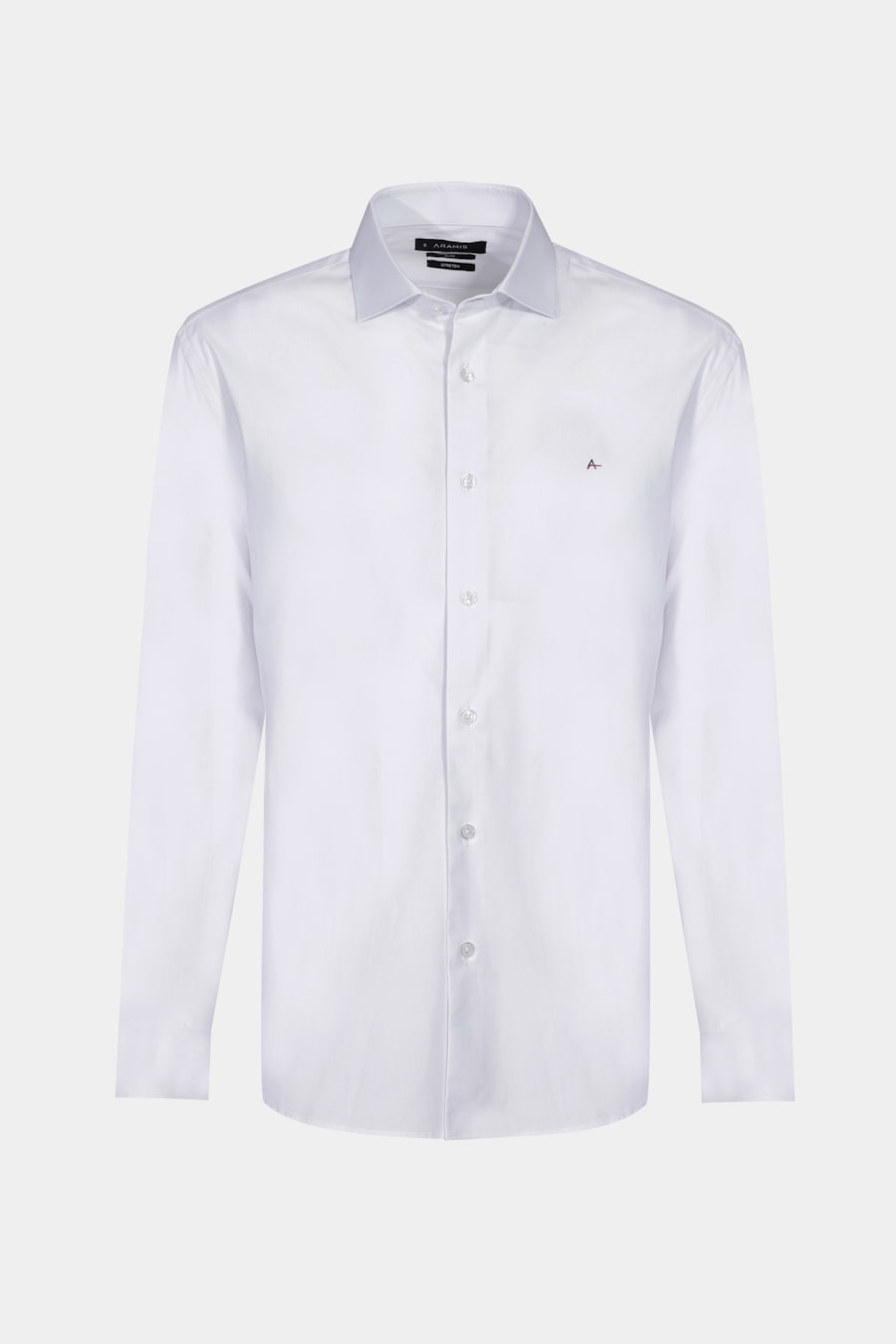 Não Ativar Camisa Manga Longa Slim Stretch Branco