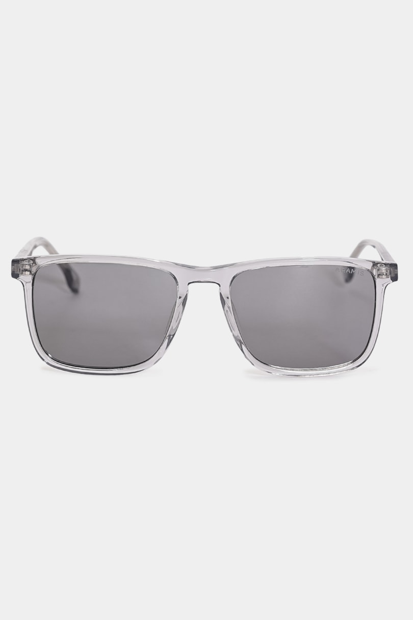 Óculos de Sol Acetato Rectangle Transparente