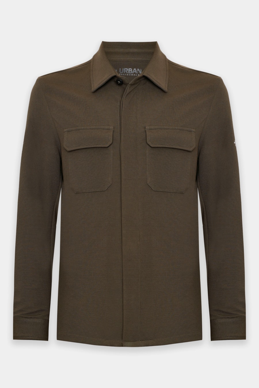 Overshirt Manga Longa Malha Dupla Fume — foto 5 de 6