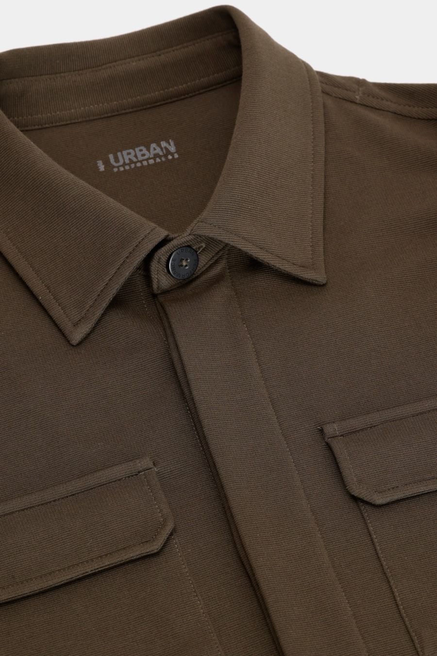 Overshirt Manga Longa Malha Dupla Fume — foto 6 de 6