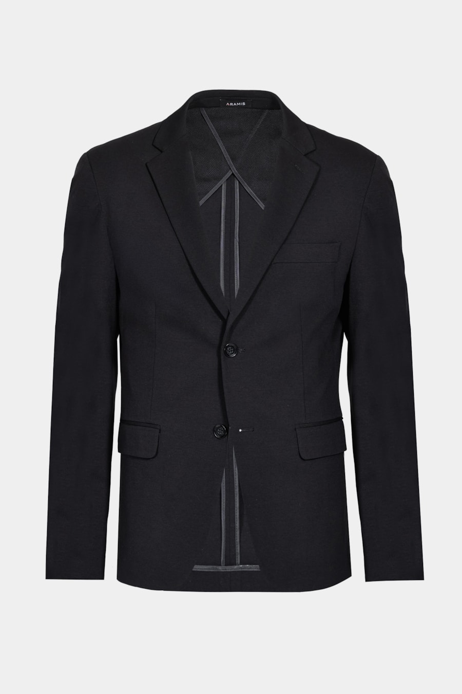 Paletó Malha Liso Super Slim Preto