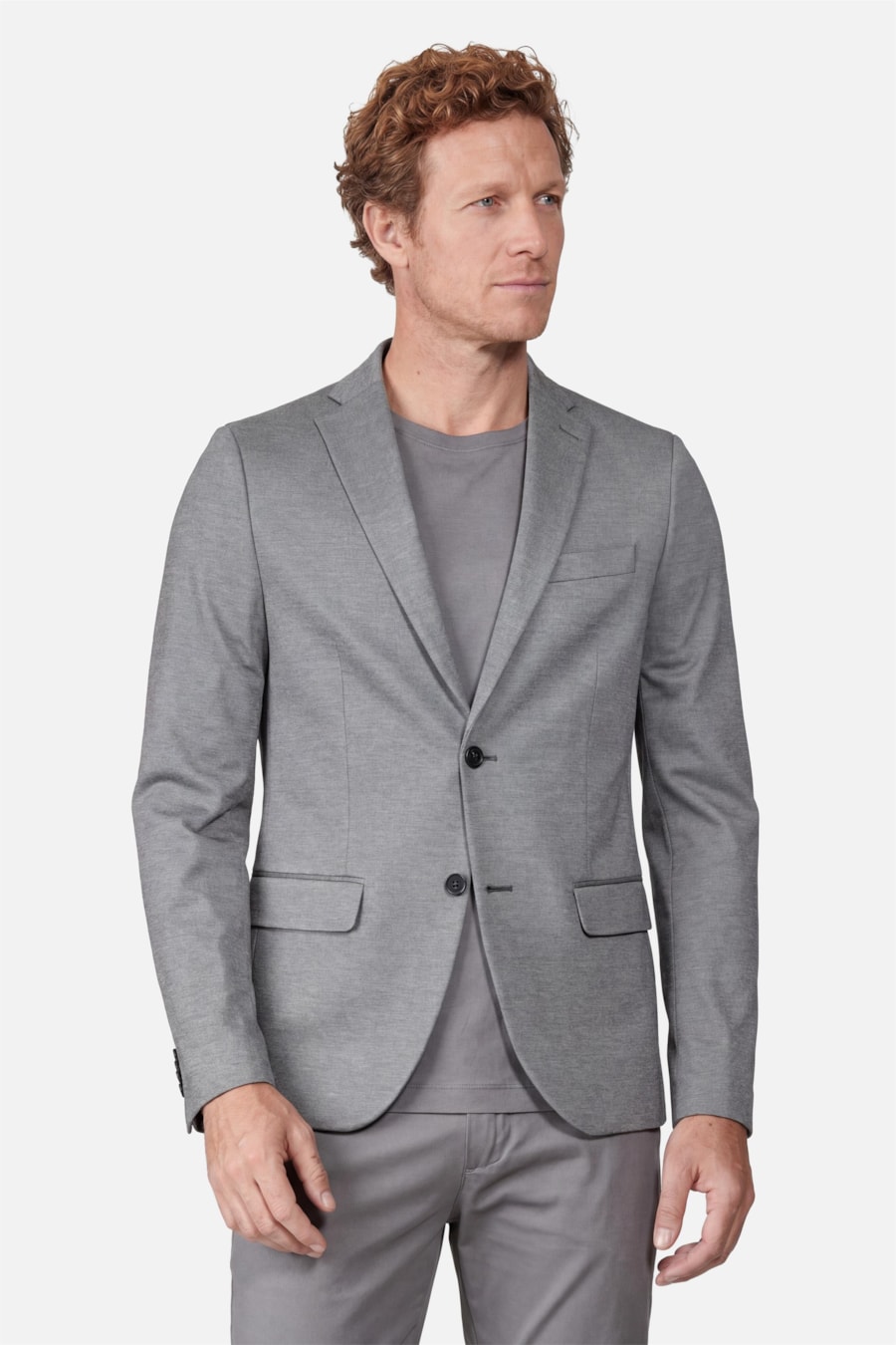 Paletó Malha Super Slim Cinza Cinza — foto 1 de 5