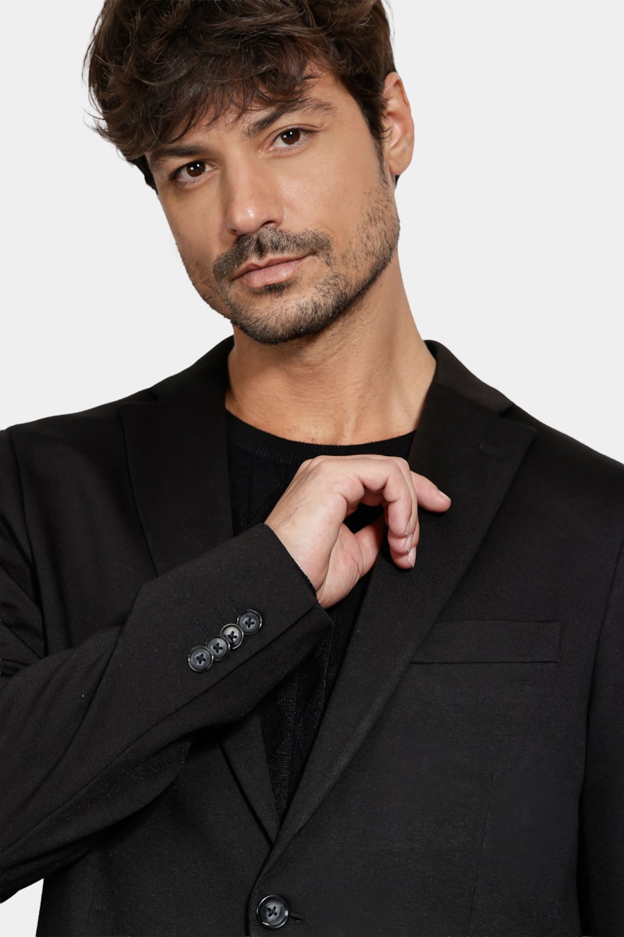 Paletó Malha Super Slim Preto — foto 3 de 6