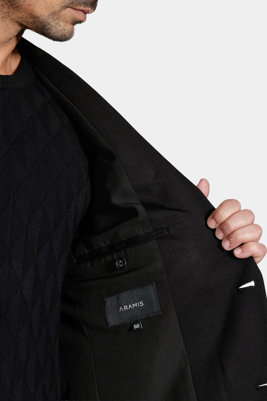 Paletó Malha Super Slim Preto — foto 4 de 6
