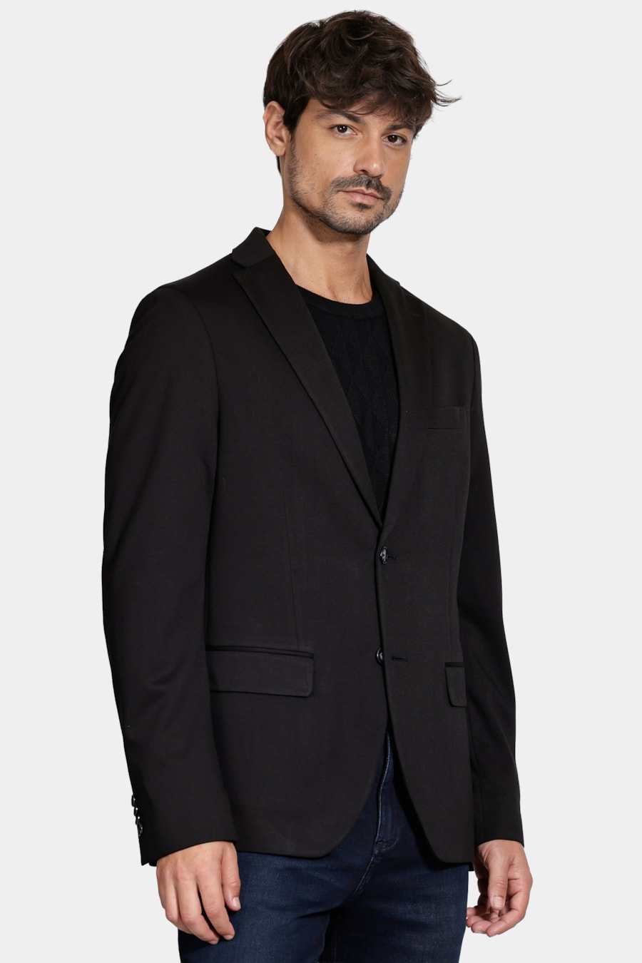 Paletó Malha Super Slim Preto — foto 1 de 6