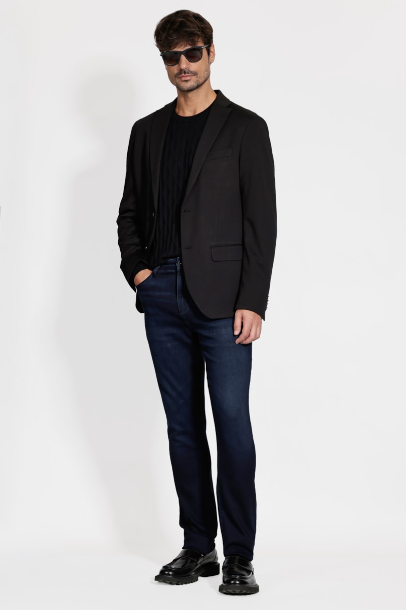 Paletó Malha Super Slim Preto