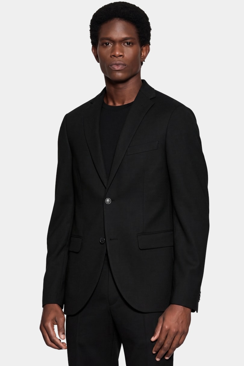 Paletó Piquet Soft Super Slim Preto