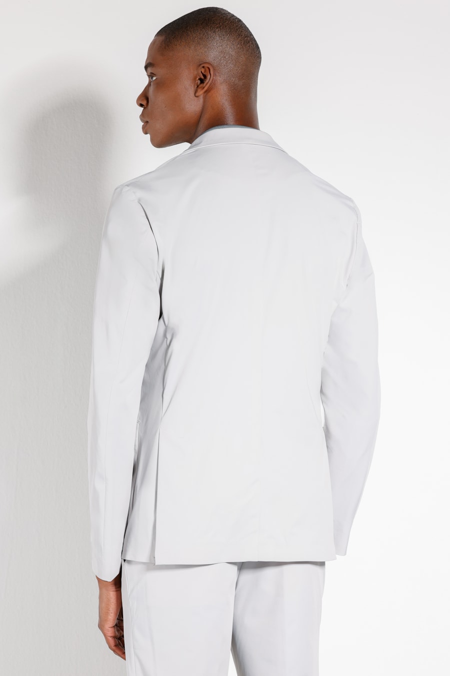 Paletó Tech Twill Super Slim Cinza — foto 4 de 5