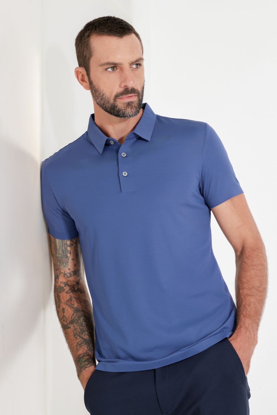 Polo Fusionada Missão Impossível Azul Indigo — foto 1 de 5