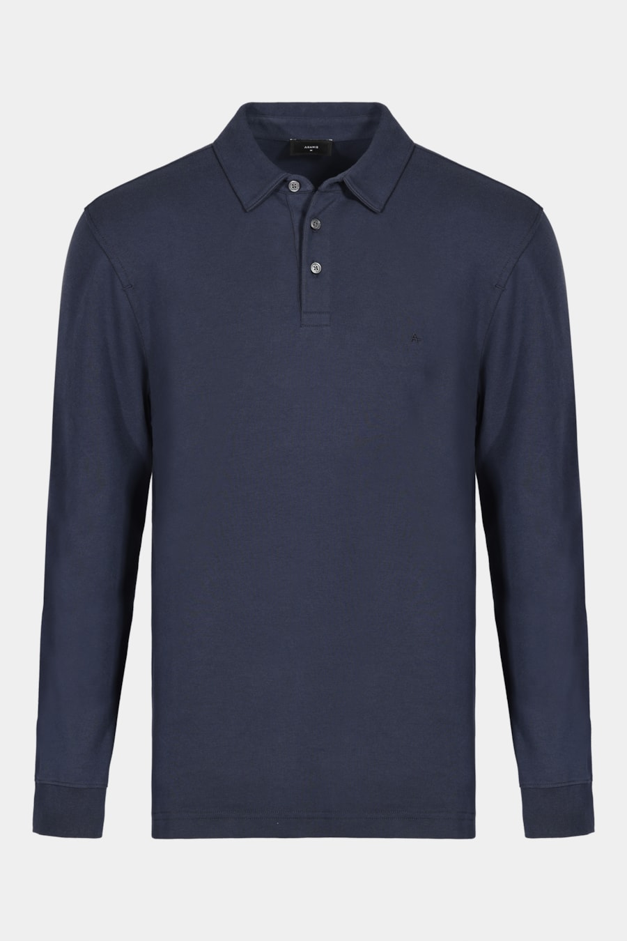 Polo Interlock Pima Long Sleeve Azul Marinho — foto 5 de 5