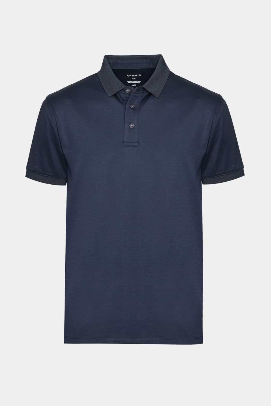 Polo Manga Curta A-70 Interlock Navy — foto 5 de 5
