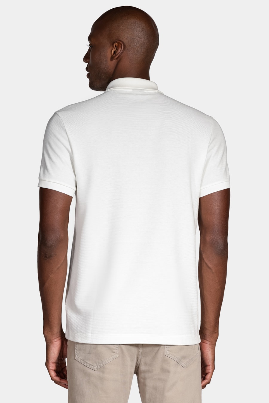 Polo Manga Curta Algodão Ottoman Off White — foto 4 de 4