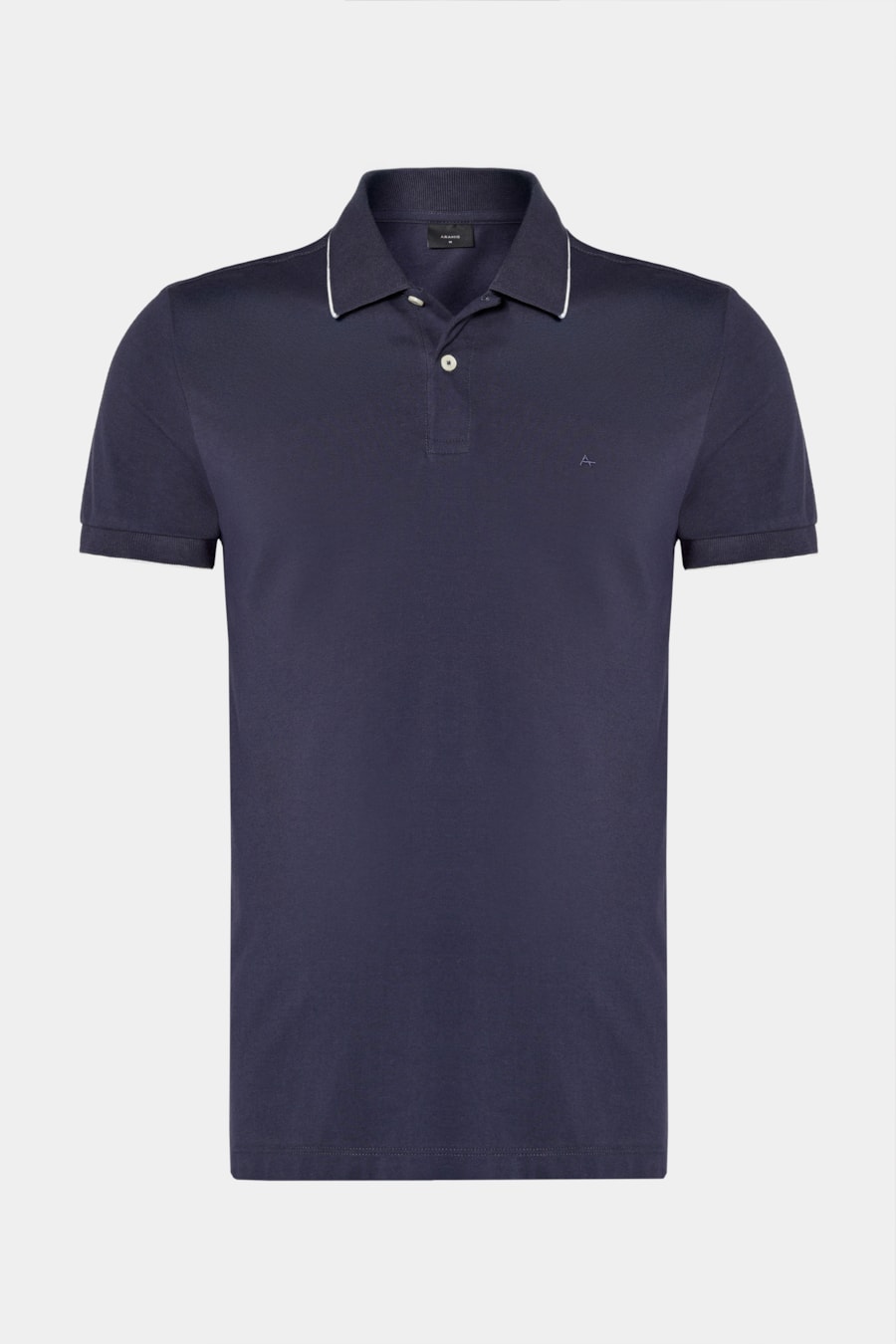 Polo Manga Curta Classic 1 Friso Navy — foto 5 de 5