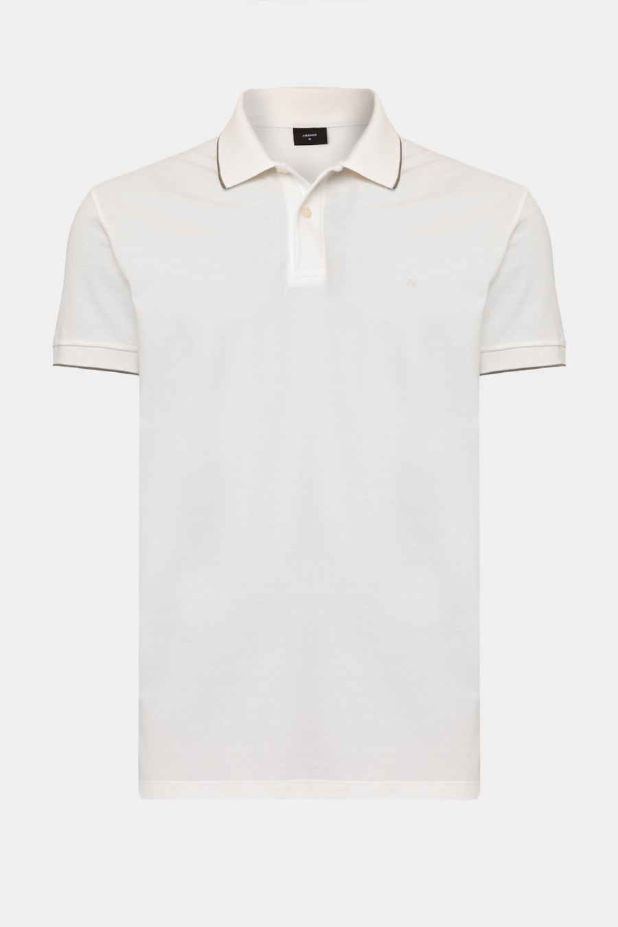 Polo Manga Curta Classic 1 Friso Off White — foto 6 de 6