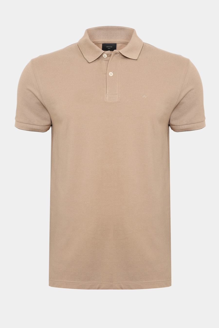 Polo Manga Curta Classic 1 Friso Taupe 119