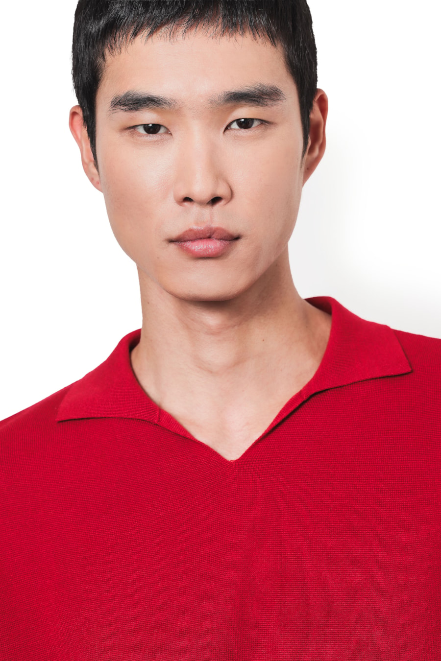 Polo Manga Curta Double Knit Vermelho — foto 3 de 6