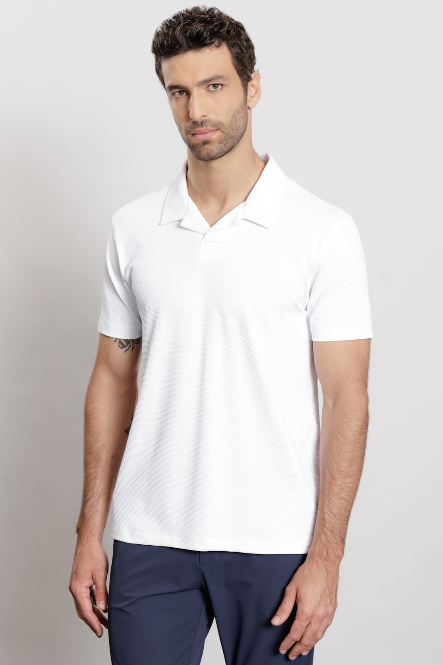 Polo Manga Curta Explorer Flex Branco — foto 1 de 5