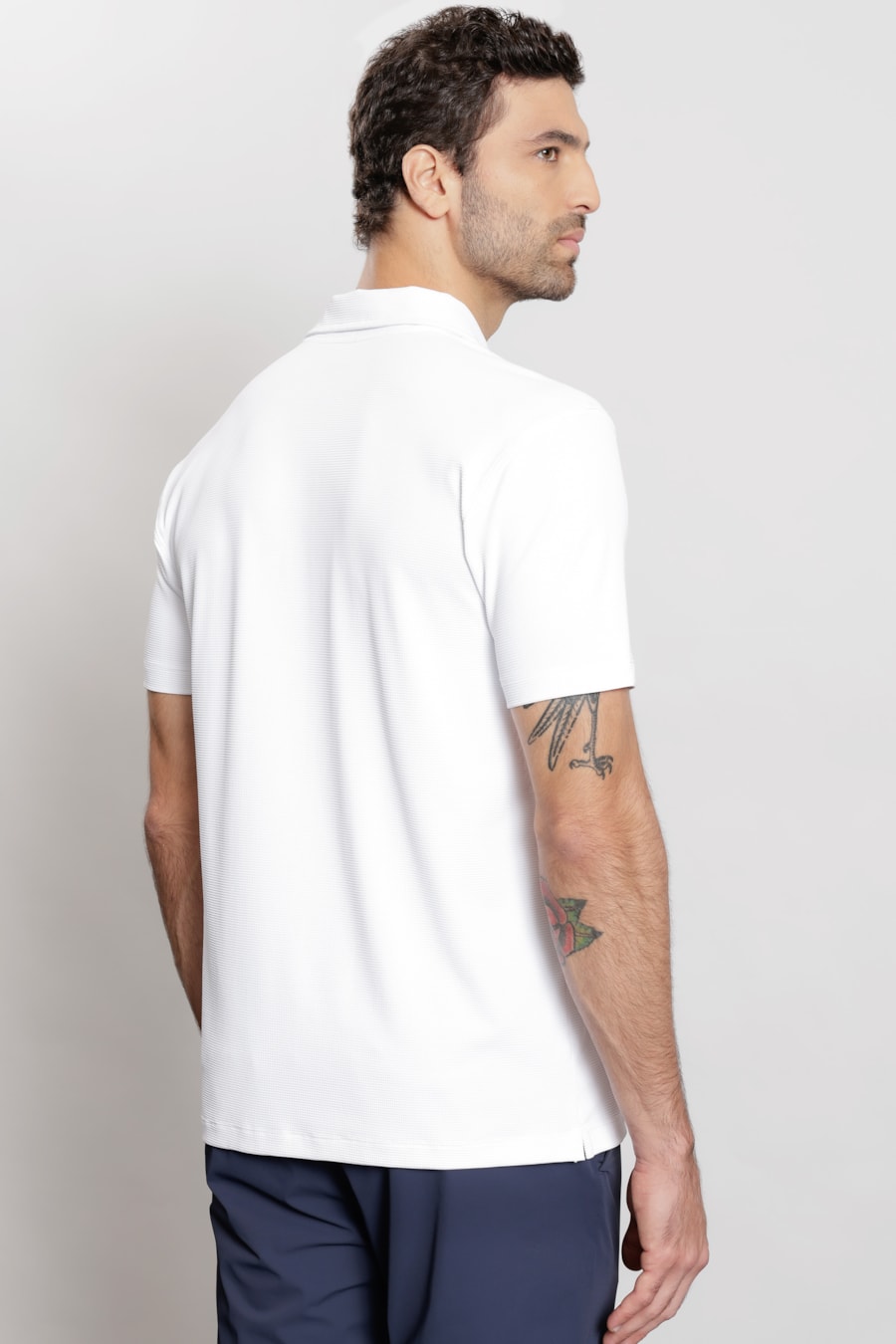 Polo Manga Curta Explorer Flex Branco — foto 4 de 5