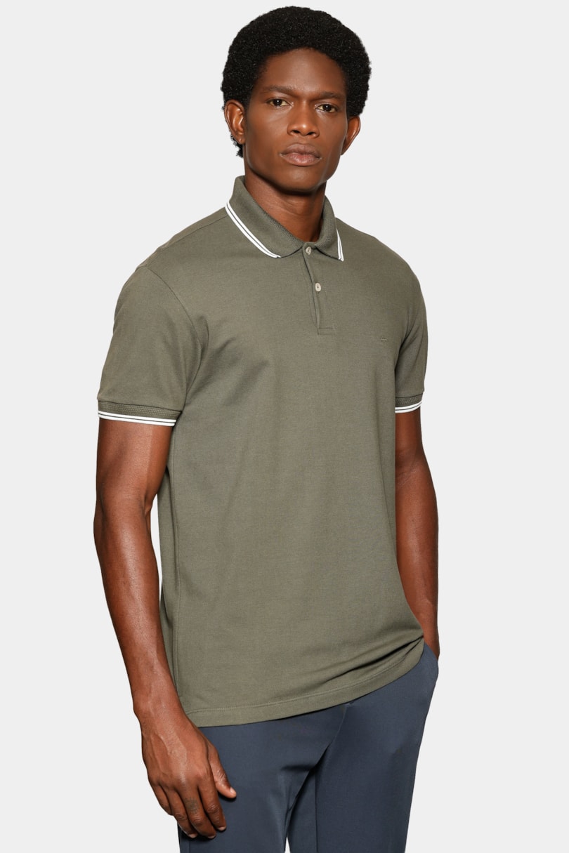 Polo Manga Curta Friso Relevo Militar 117