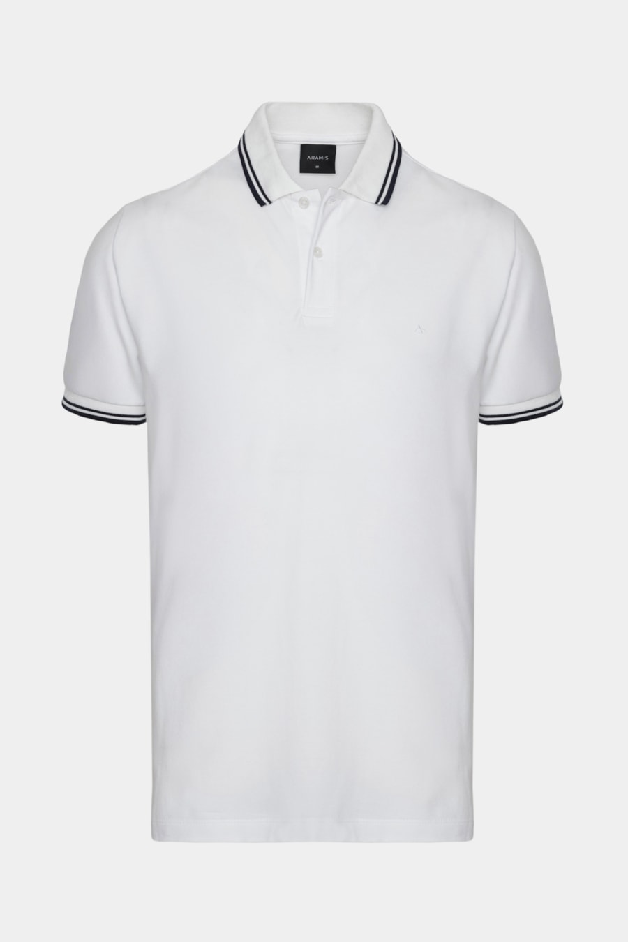 Polo Manga Curta Frisos New Off White — foto 5 de 5