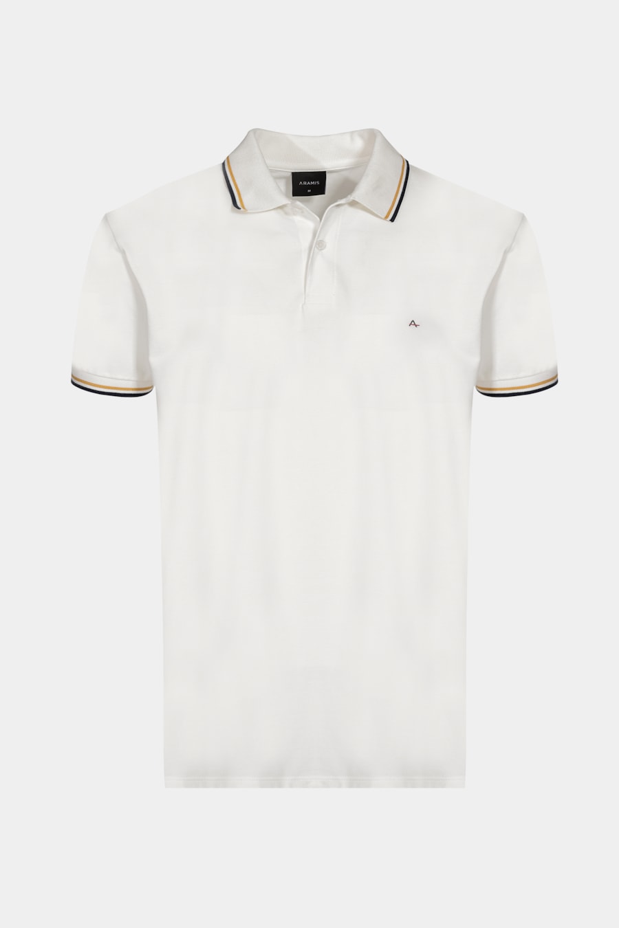 Polo Manga Curta Gola 2 Frisos Off White