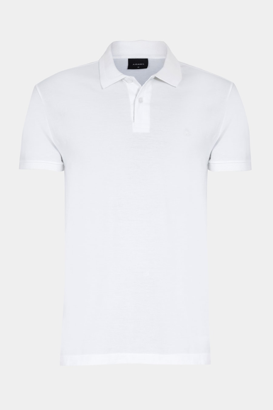 Polo Manga Curta Gola Jacquard Off White — foto 5 de 5