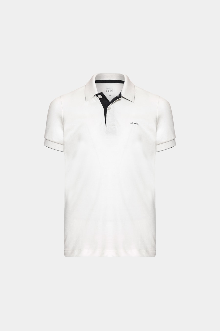 Polo Manga Curta Infantil Contrastes Off White — foto 3 de 3
