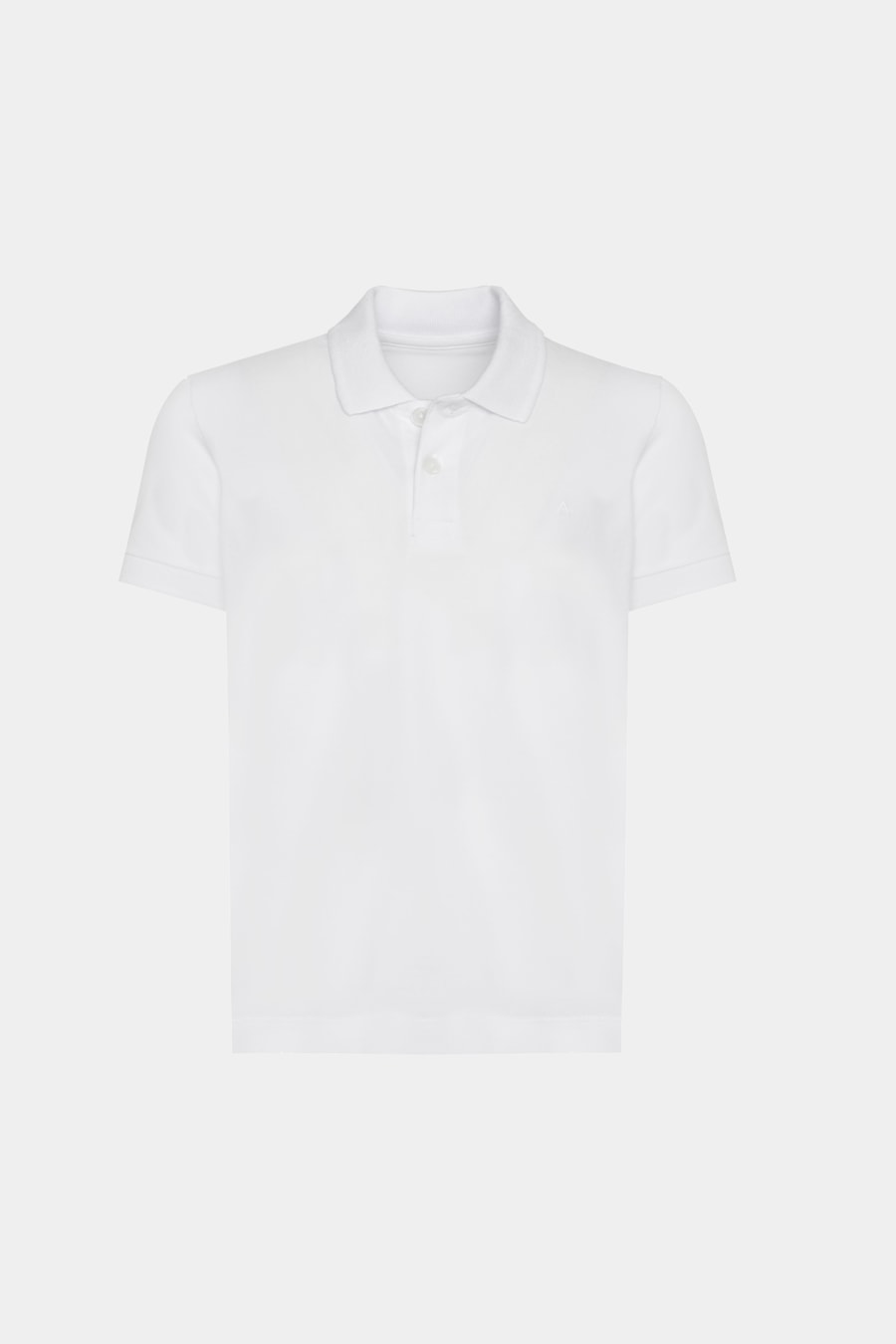 Polo Manga Curta Infantil Cotton Piquet Branco — foto 5 de 5