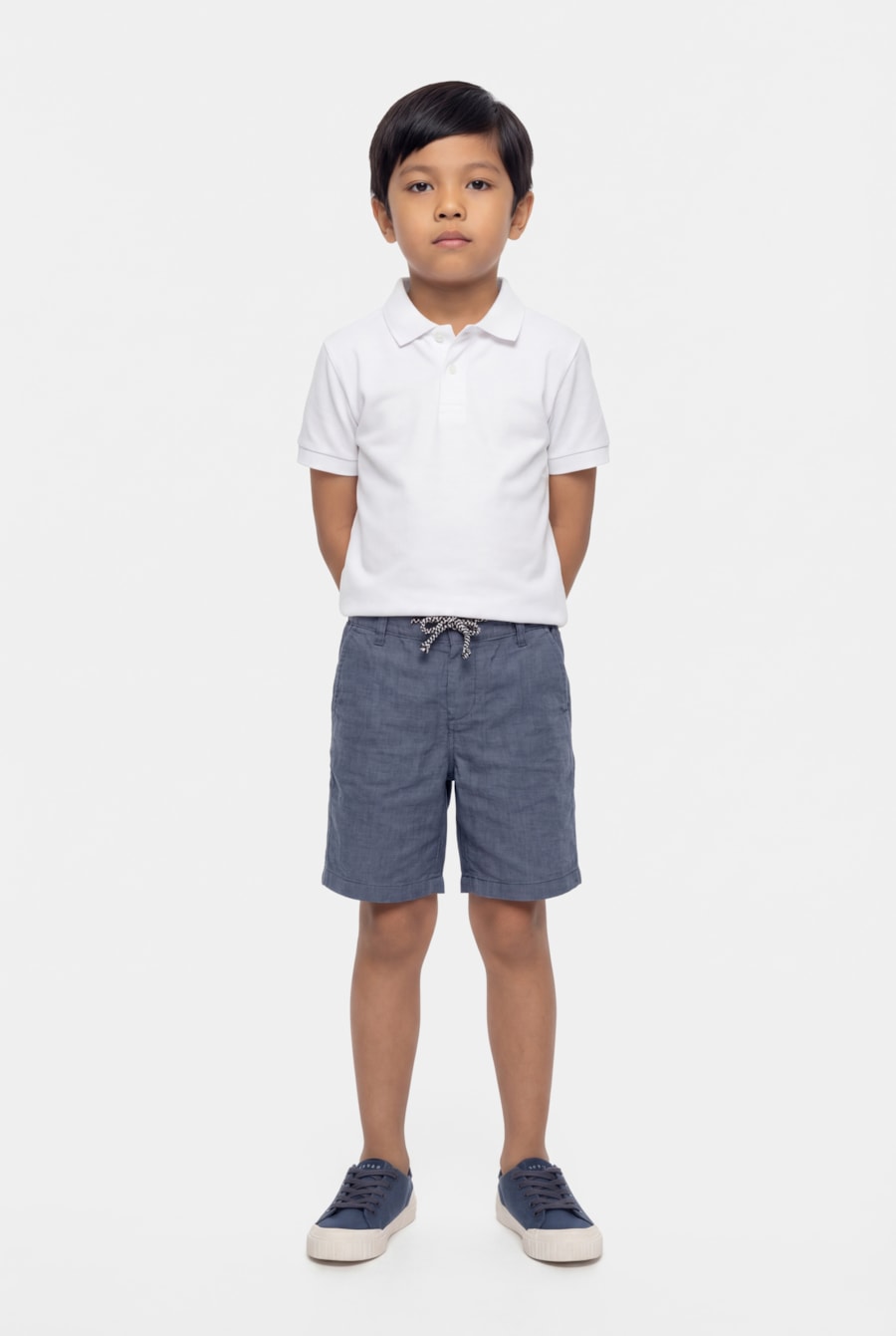 Polo Manga Curta Infantil Cotton Piquet Branco — foto 2 de 5