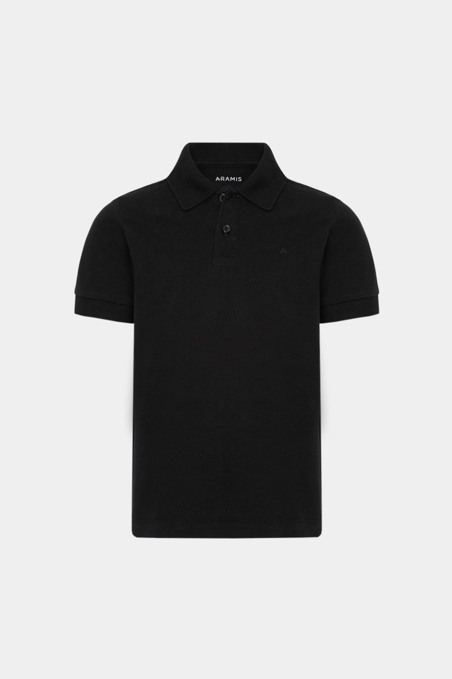 Polo Manga Curta Infantil Cotton Piquet Preto — foto 3 de 3