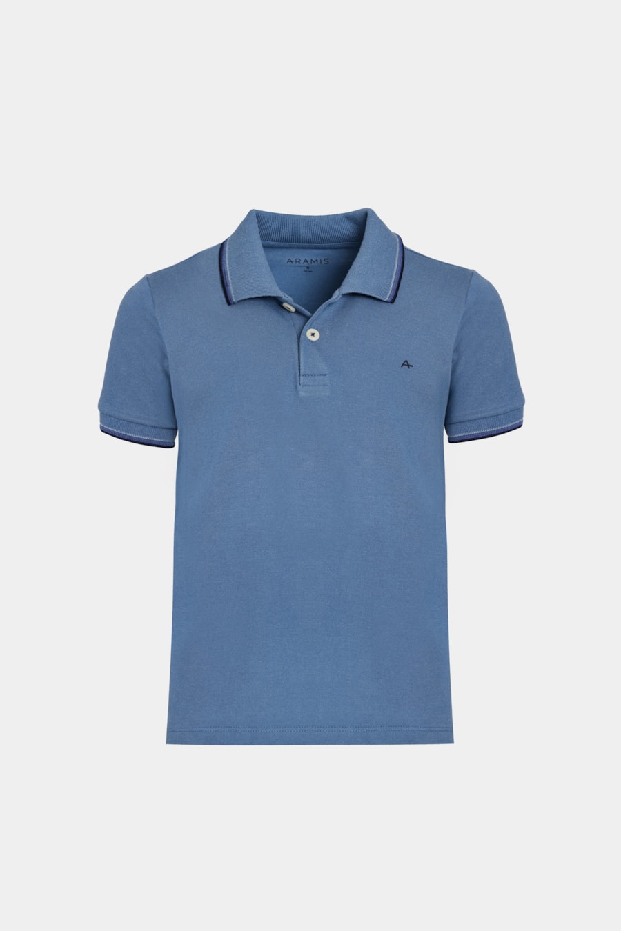 Polo Manga Curta Infantil Frisos Indigo C/ Navy — foto 3 de 3