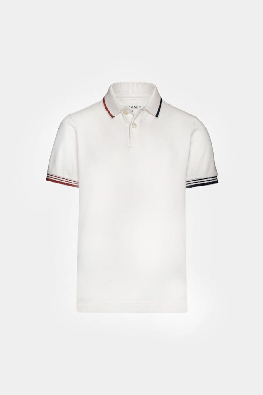 Polo Manga Curta Infantil Piquet Frisos Off White — foto 3 de 3