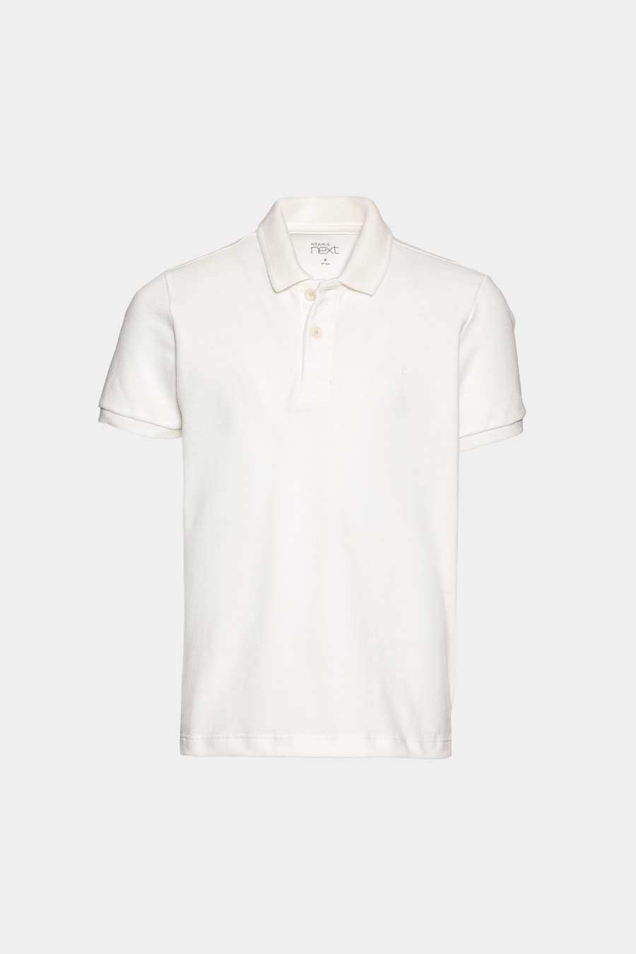 Polo Manga Curta Infantil Piquet Off White — foto 3 de 3