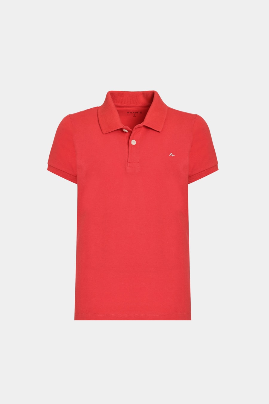 Polo Manga Curta Infantil Piquet Vermelho Cereja