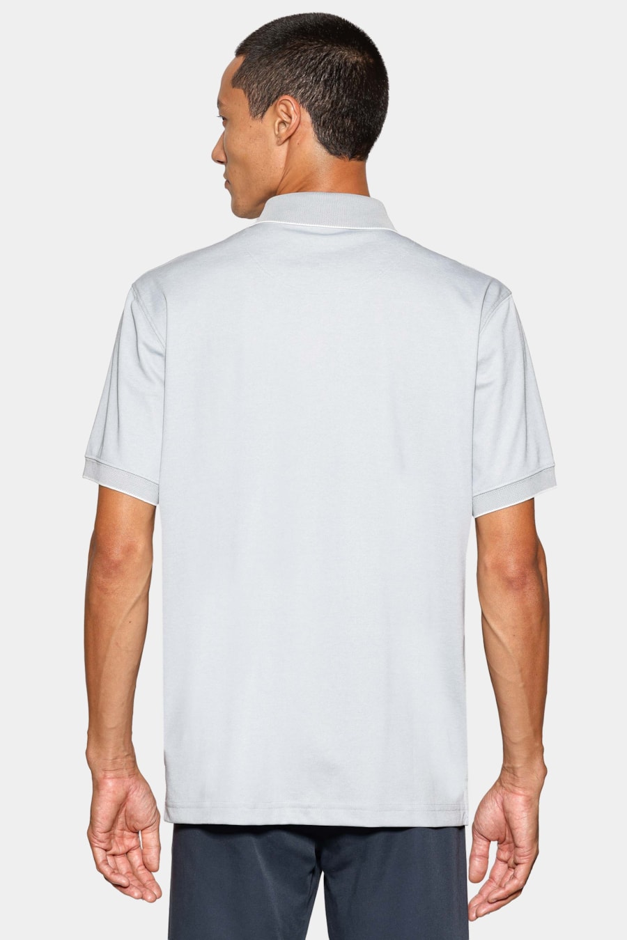Polo Manga Curta Interlock Tech Mineral — foto 4 de 5