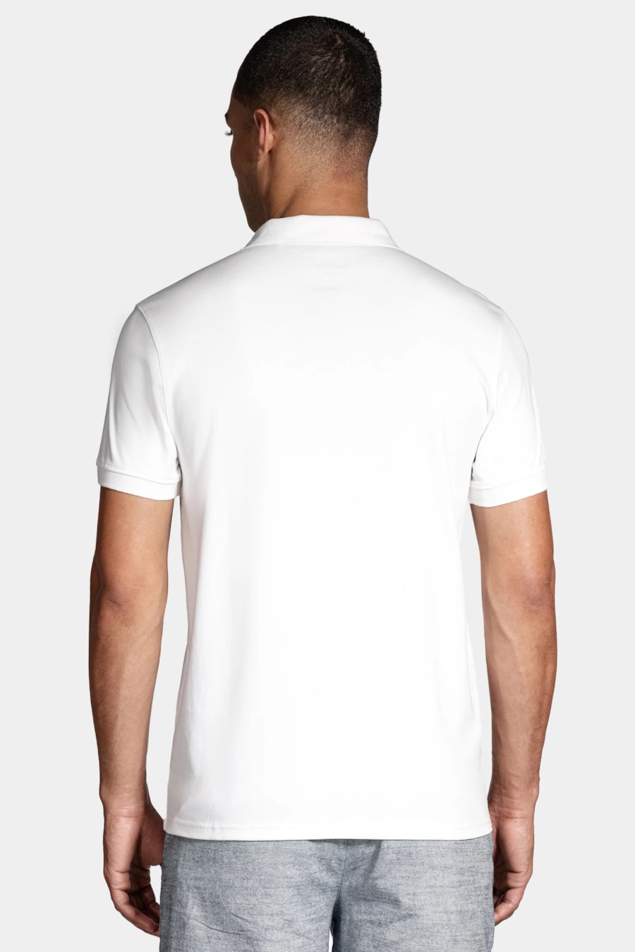Polo Manga Curta Liquid Cotton Branco — foto 4 de 5