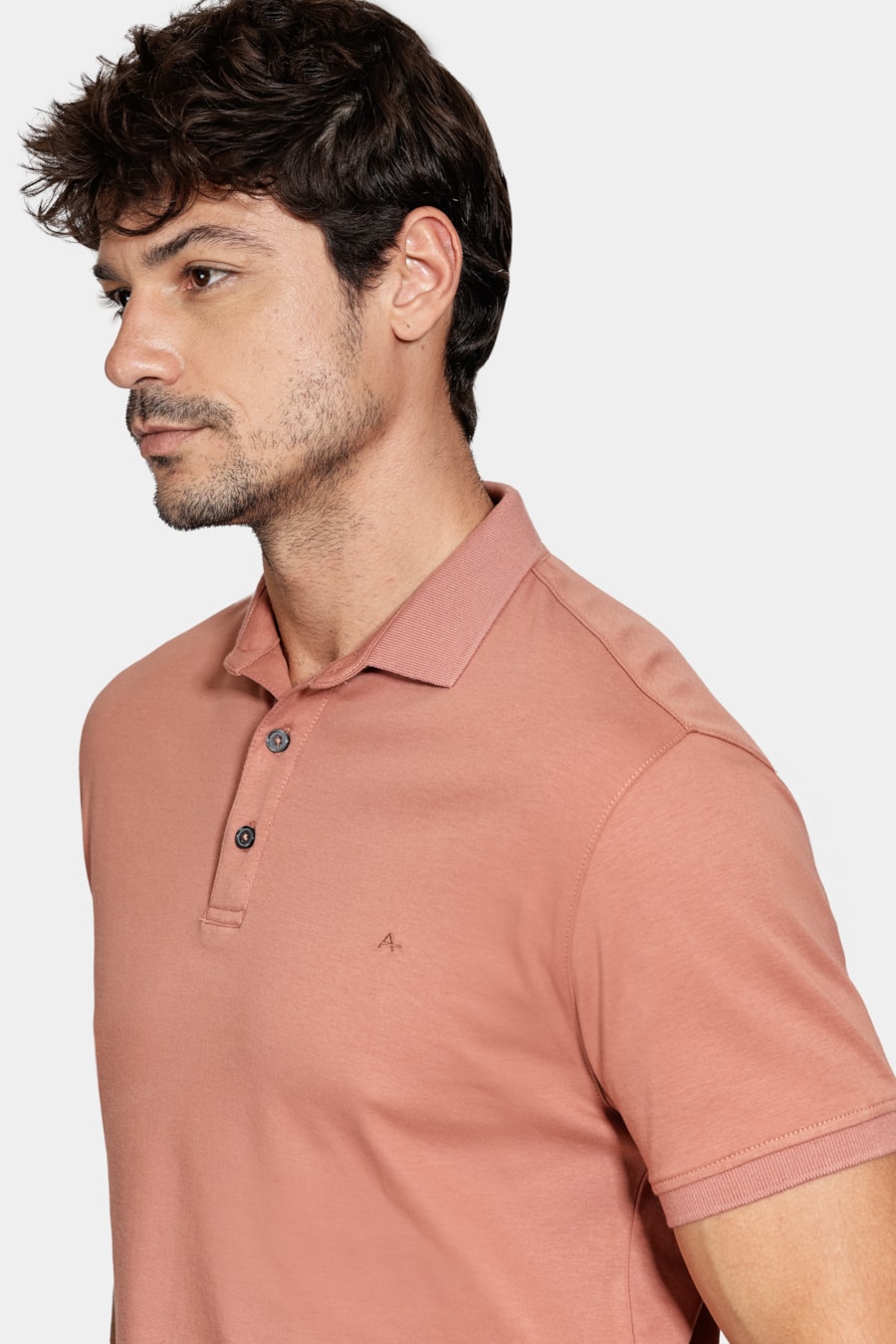 Polo Manga Curta Liquid Cotton Terracota 116 — foto 3 de 5