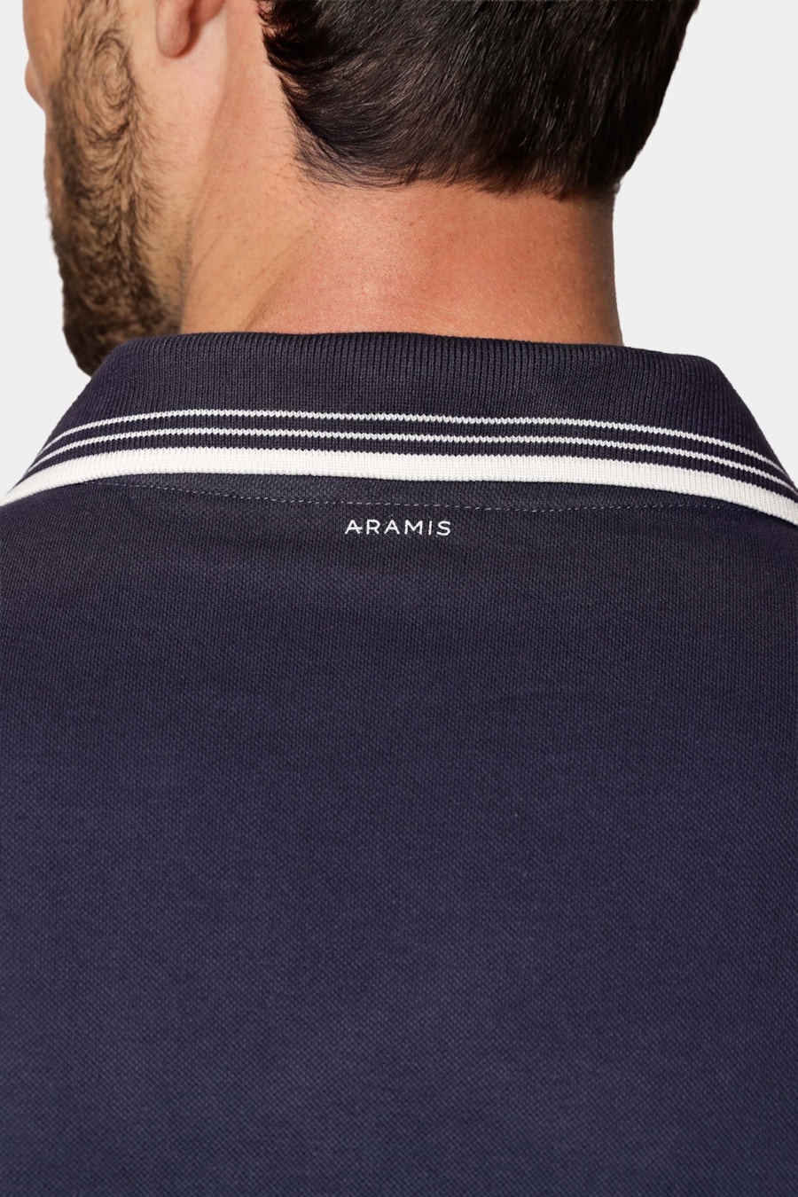 Polo Manga Curta Listras Navy Navy — foto 4 de 6