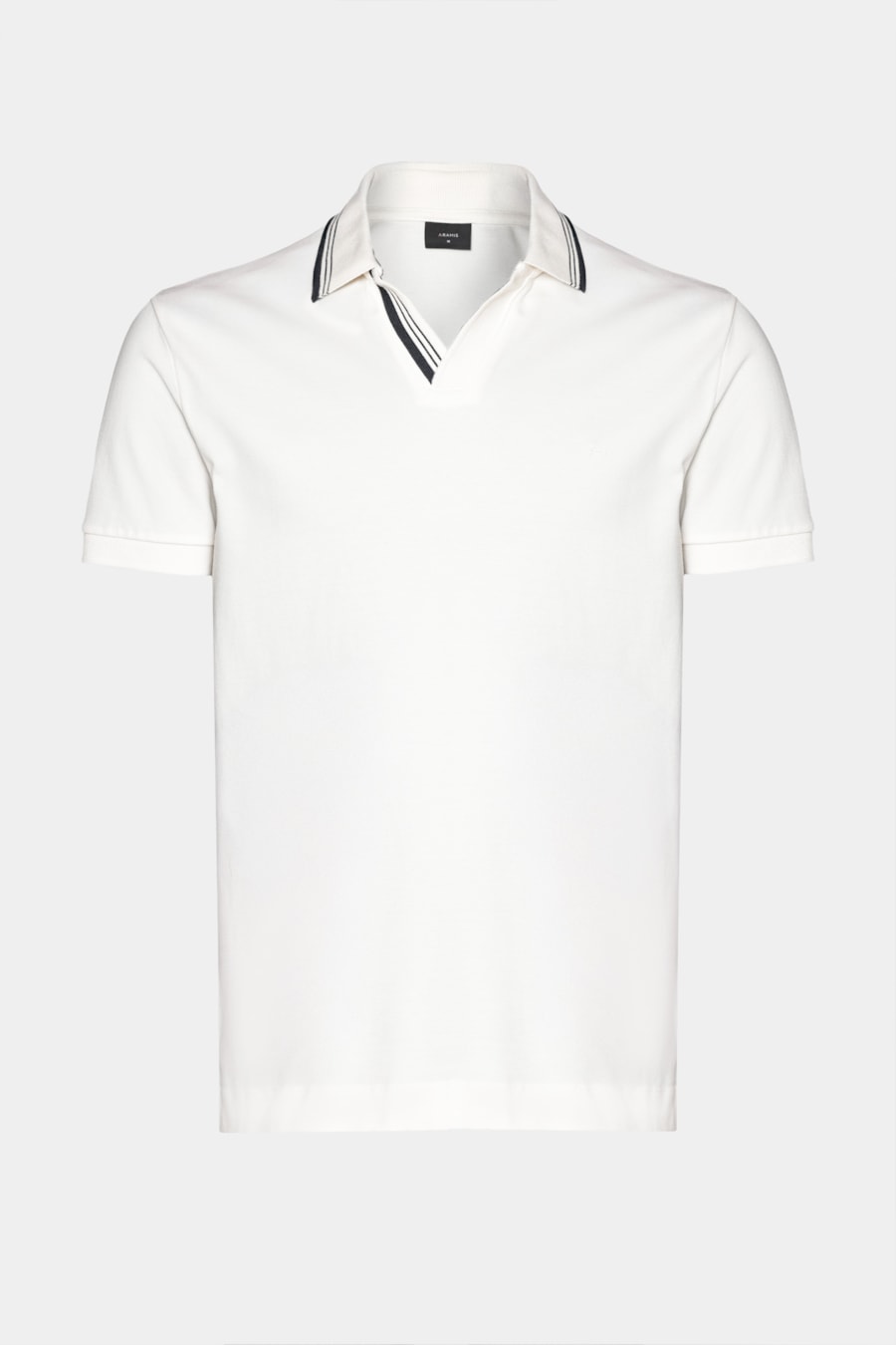 Polo Manga Curta Listras Navy Off White — foto 7 de 7