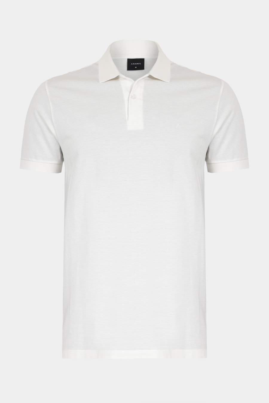 Polo Manga Curta Malha Quadrile Off White — foto 5 de 5