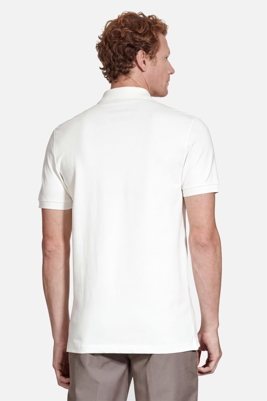 Polo Manga Curta Piquet Color Fix Off White — foto 5 de 7