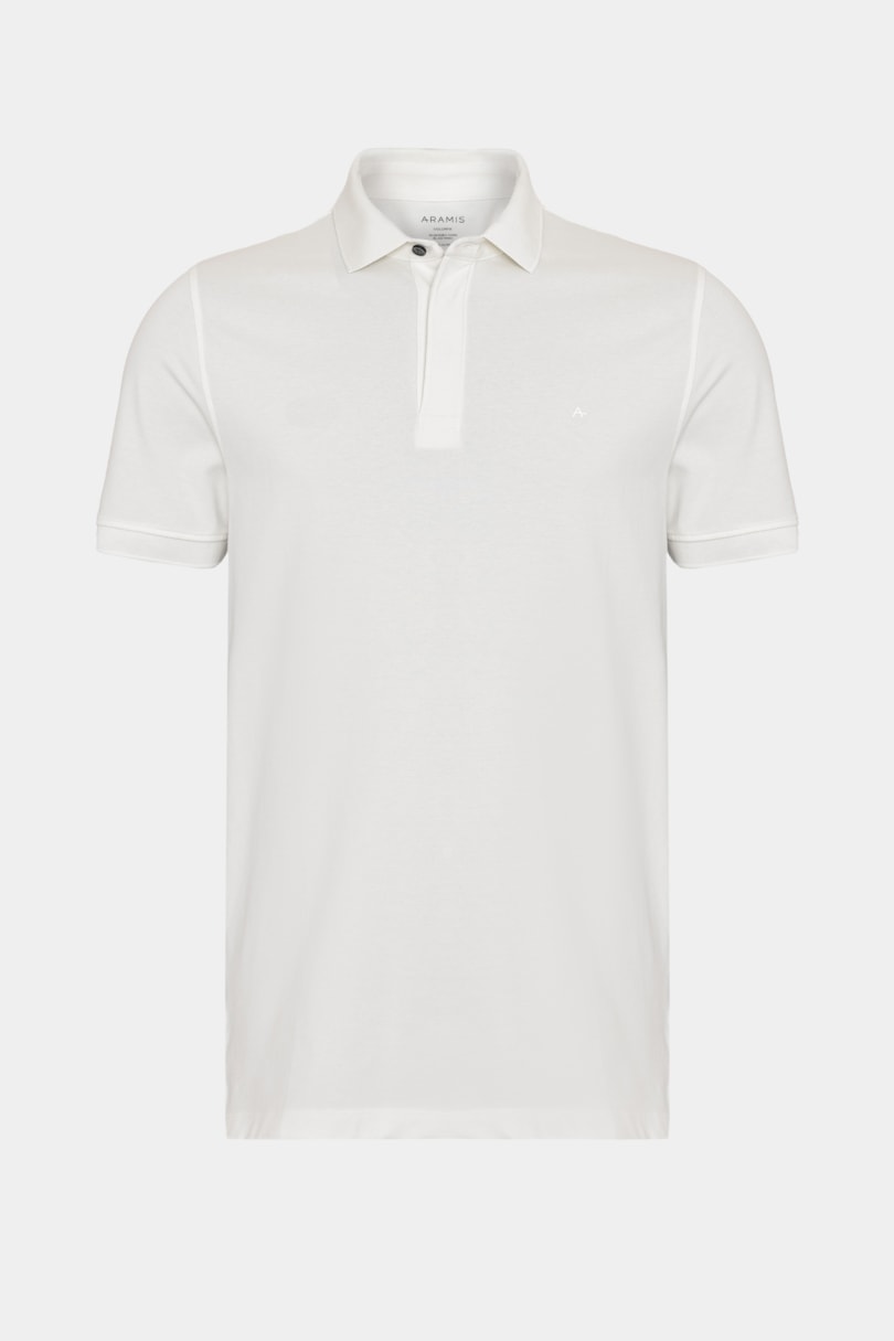 Polo Manga Curta Piquet Color Fix Off White