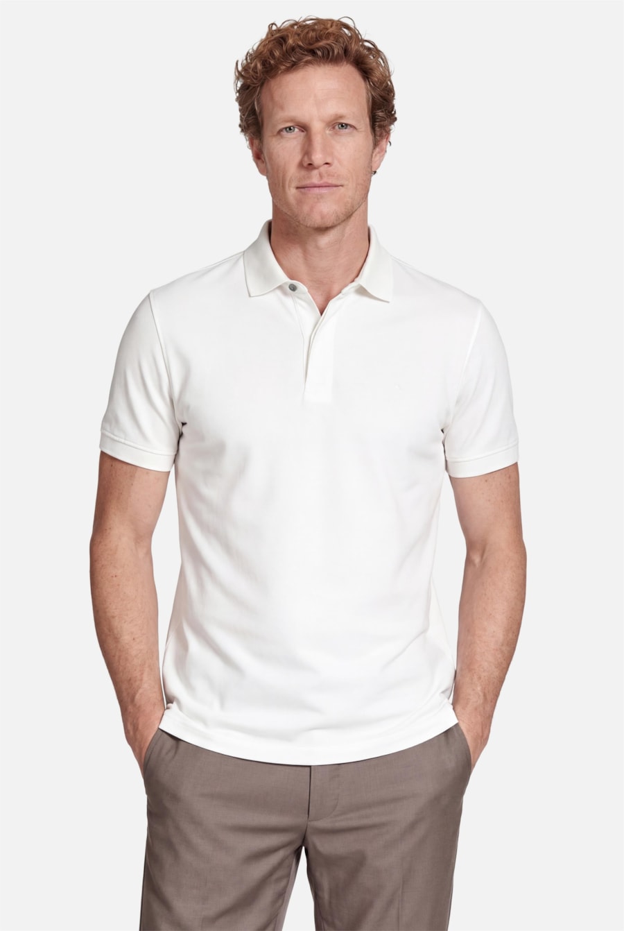 Polo Manga Curta Piquet Color Fix Off White — foto 2 de 7