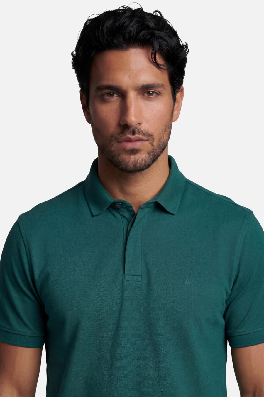 Polo Manga Curta Piquet Color Fix Verde Floresta — foto 3 de 5