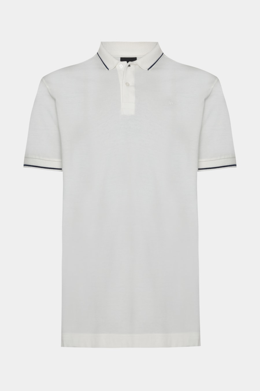 Polo Manga Curta Piquet Duplo Off White — foto 5 de 5