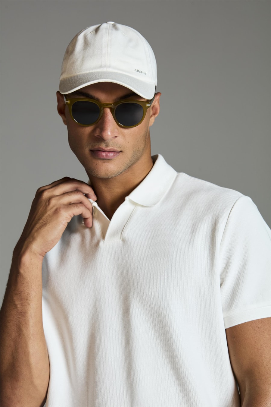 Polo Manga Curta Piquet Favo Branco — foto 6 de 6