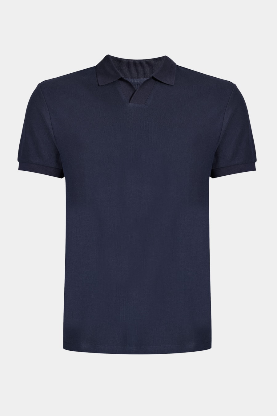 Polo Manga Curta Piquet Favo Navy — foto 5 de 5