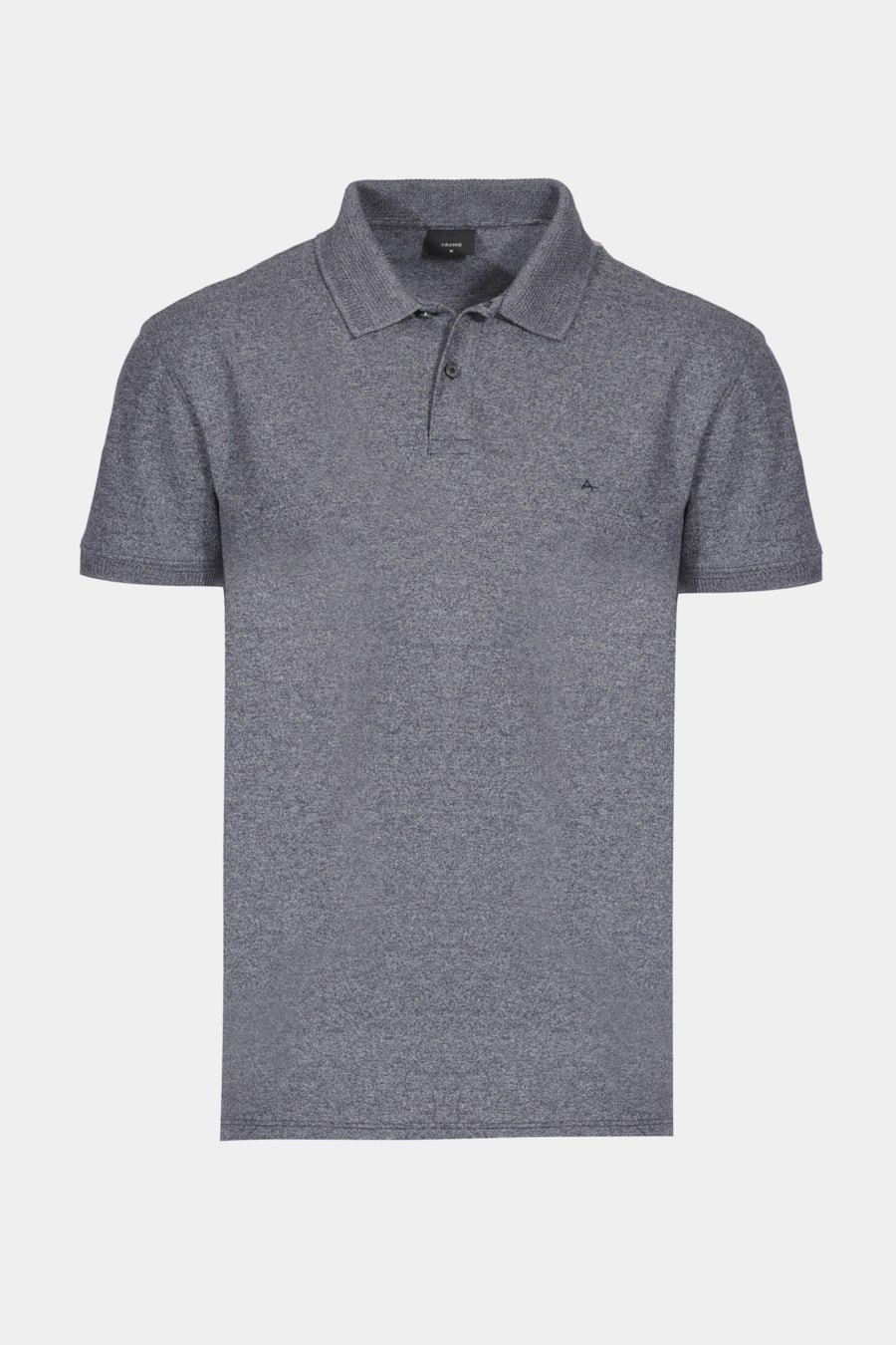 Polo Manga Curta Piquet Gola Jacquard Azul Marinho — foto 5 de 5