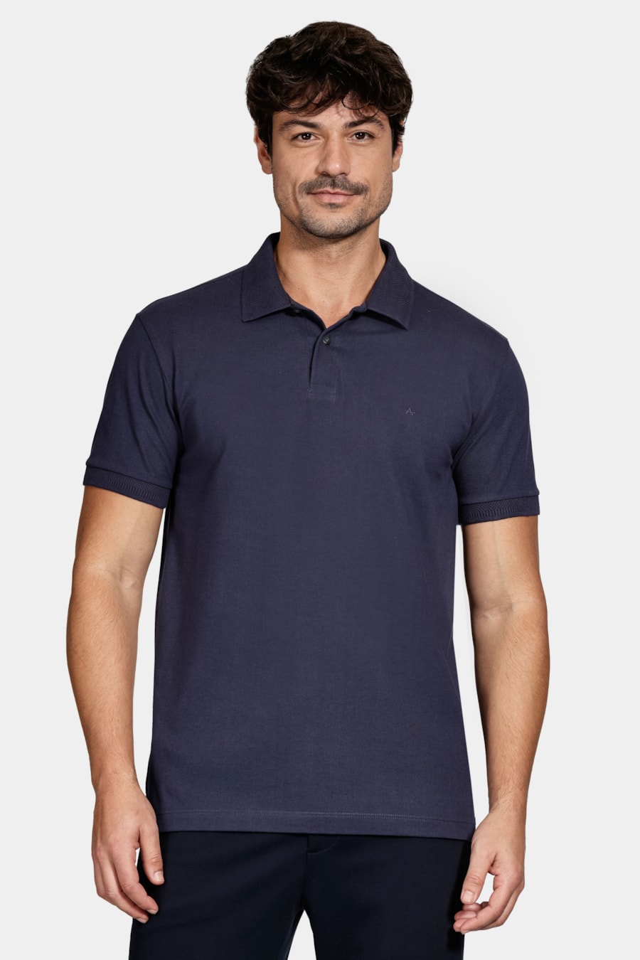 Polo Manga Curta Piquet Navy — foto 1 de 5